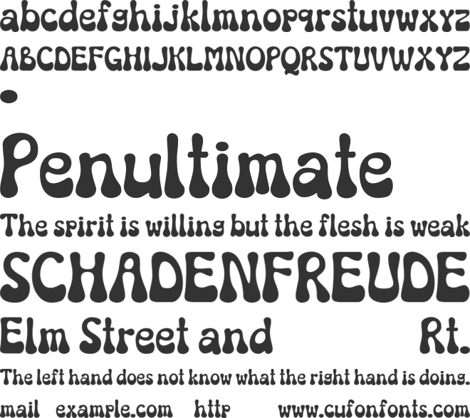 Mondice font preview