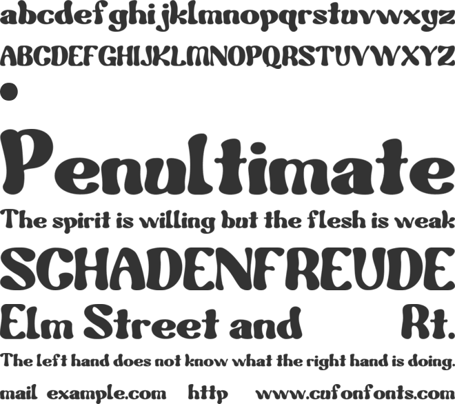 Renaf font preview