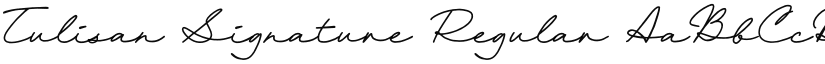 Tulisan Signature font download