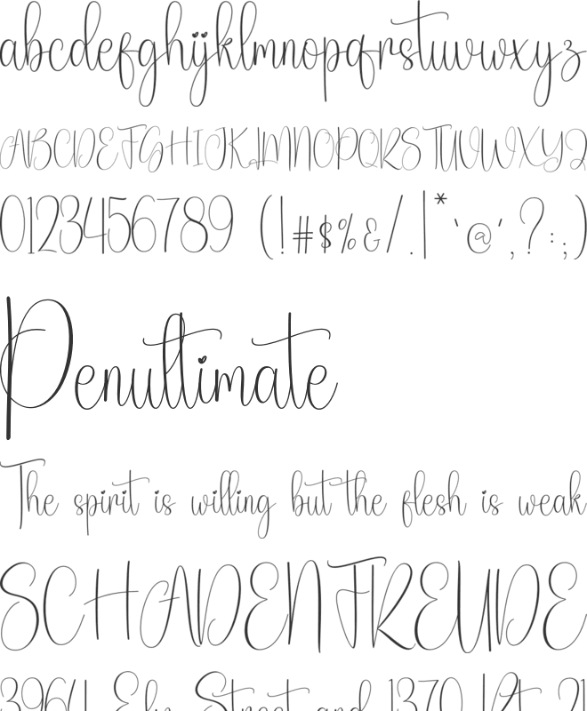 Autosian font preview