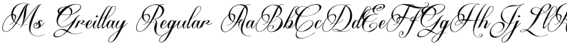 Ms Greillay font download