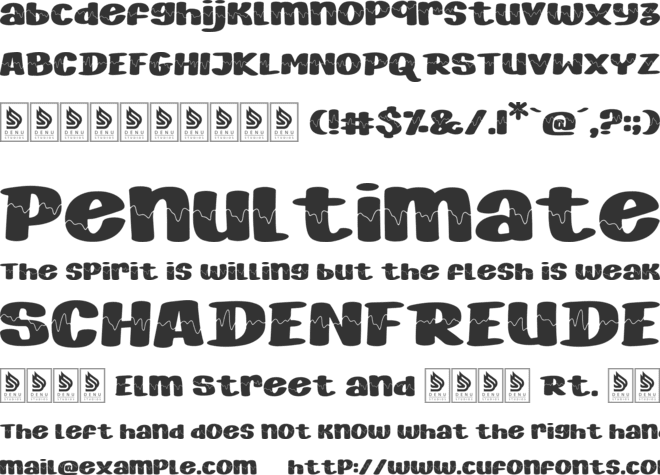 Dream font preview