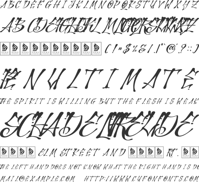 Power Skate font preview