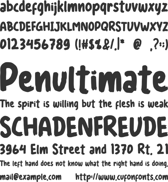 HAPPYLOAD font preview