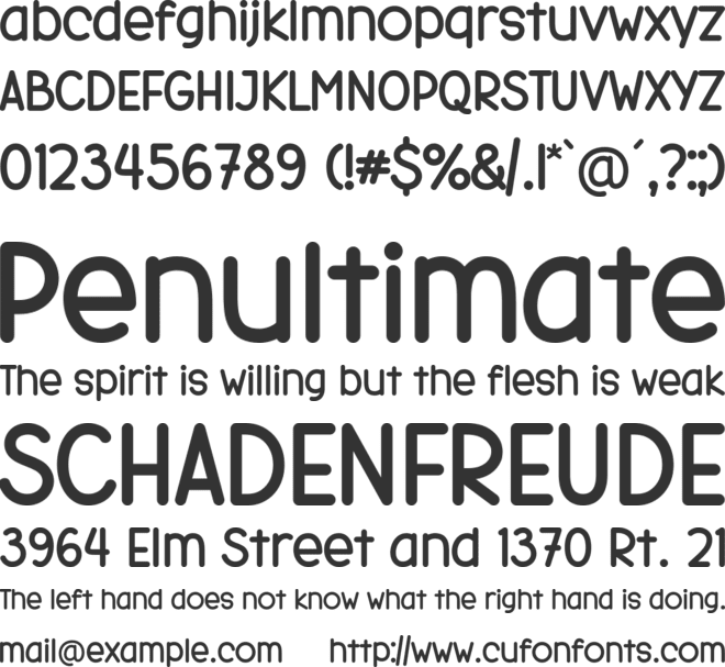 Kindness Teacher font preview