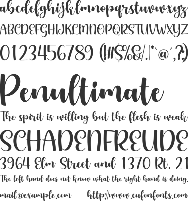 Hey Valenta font preview