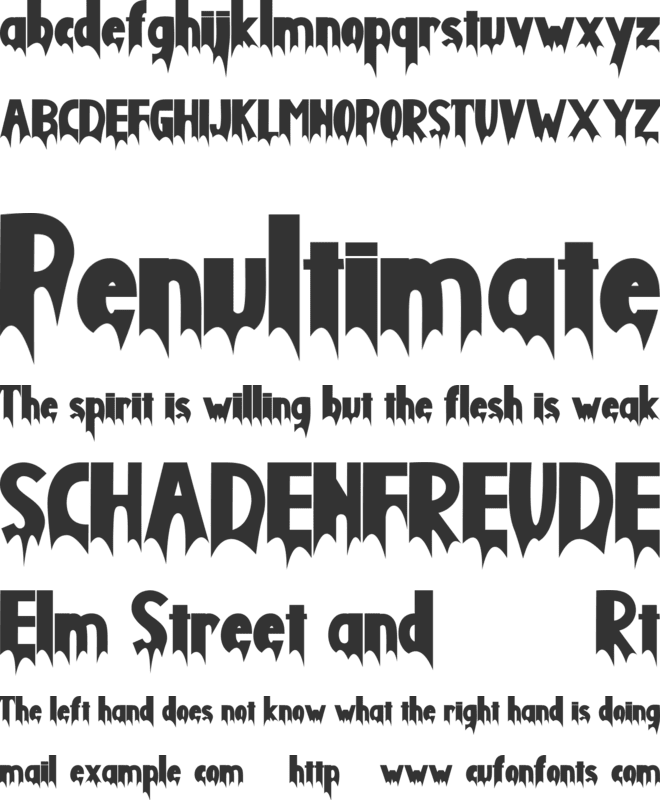 Monster Phantom font preview