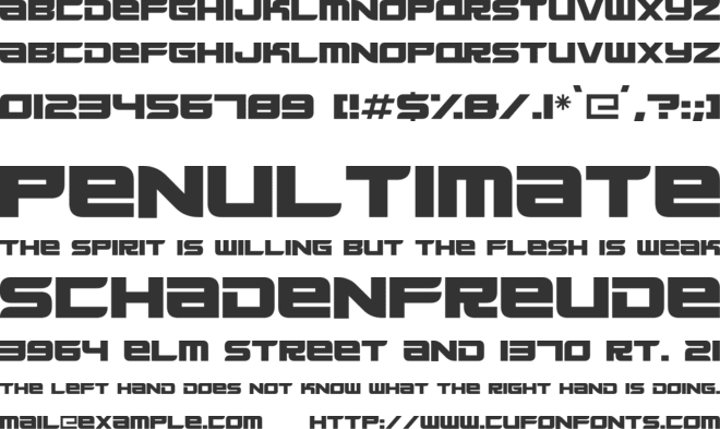 Neon AI font preview