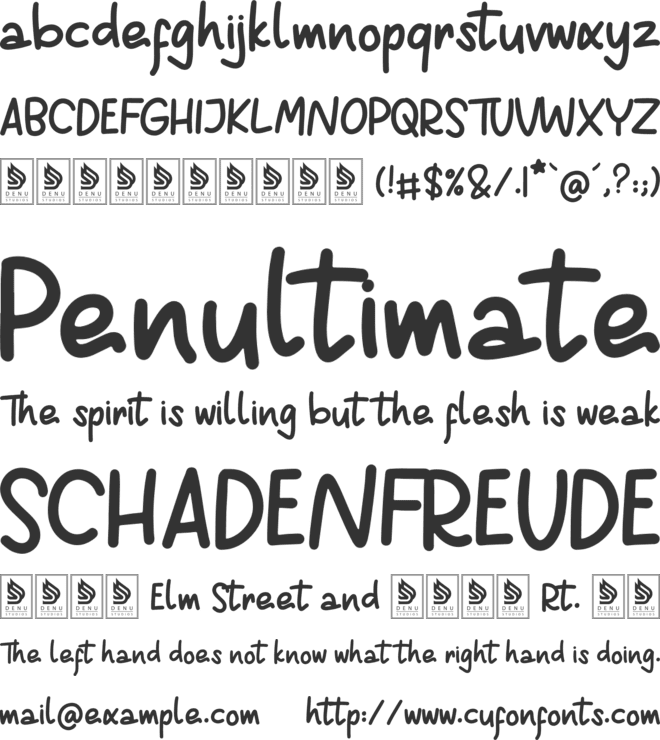 Beginning Joy font preview