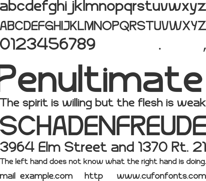 Formatek font preview