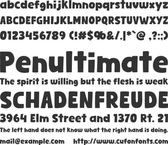 Play Chickens font preview