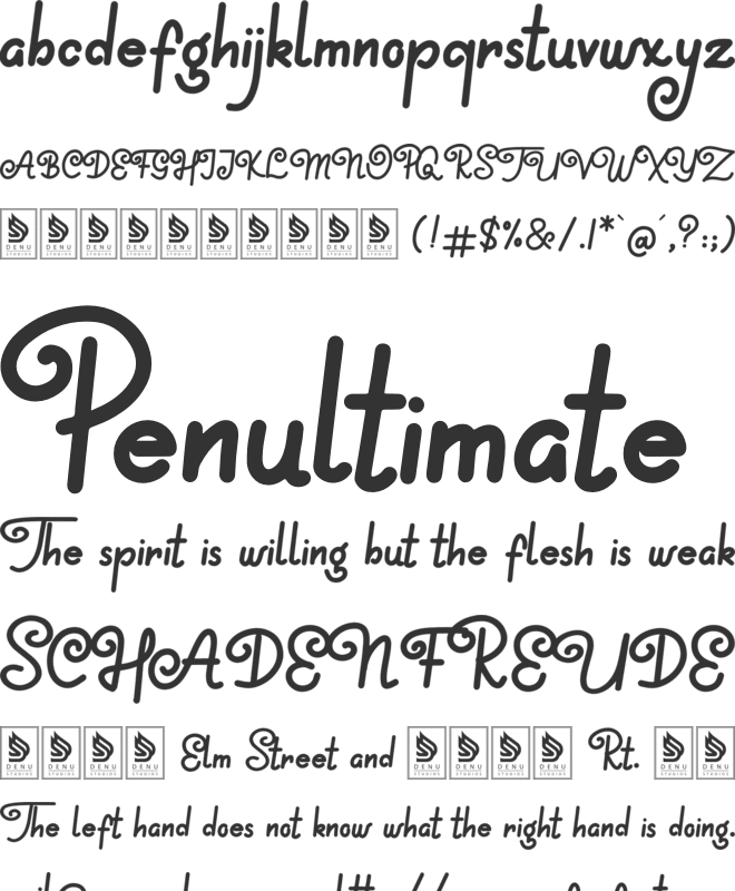 Serpai Monoline font preview