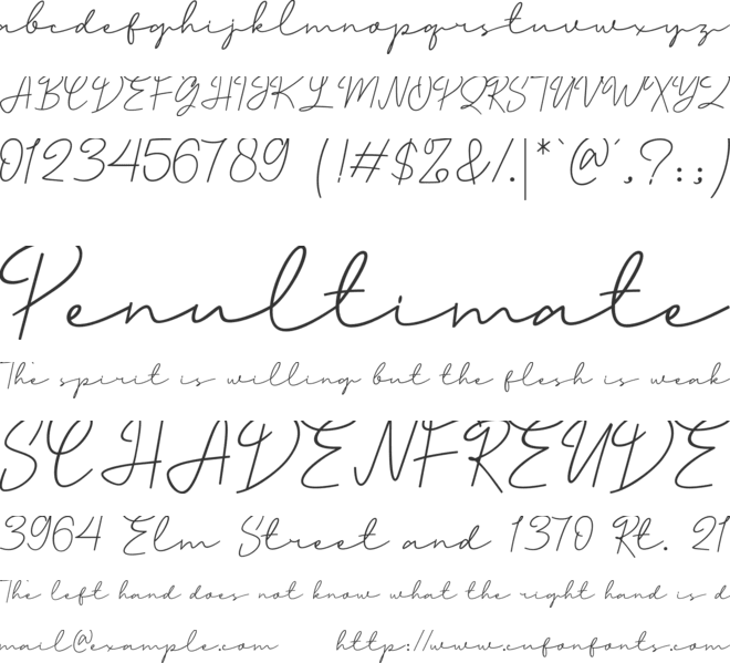 Katheriny Signature FREE font preview