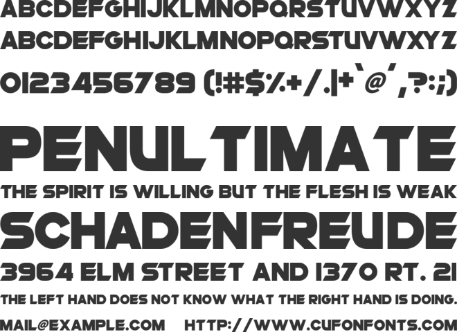 Future Edge font preview