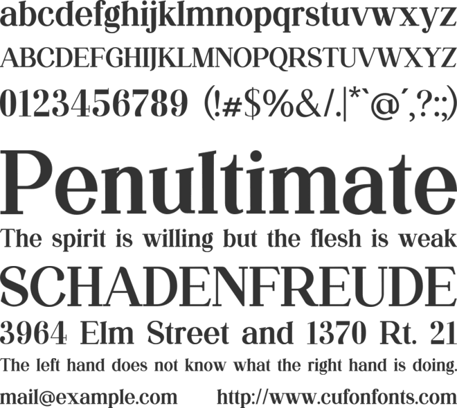 Microquake font preview