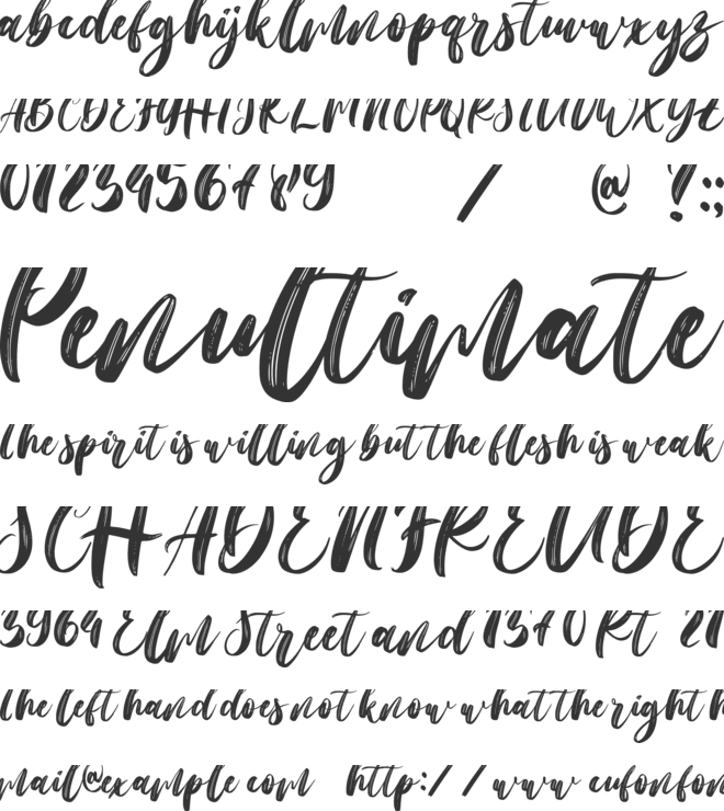 Larissa Clarra font preview