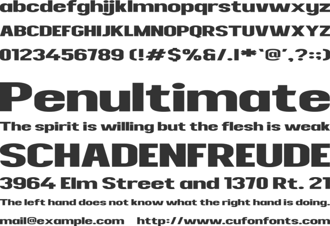 Readfine Extended font preview