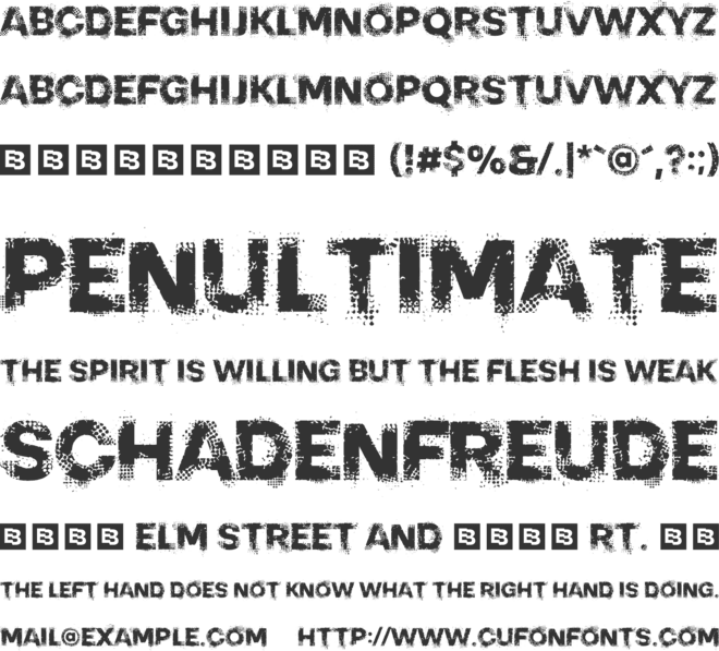 PIXEL CRASH TRIAL font preview