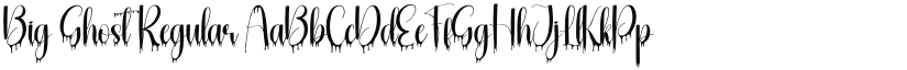 Big Ghost font download