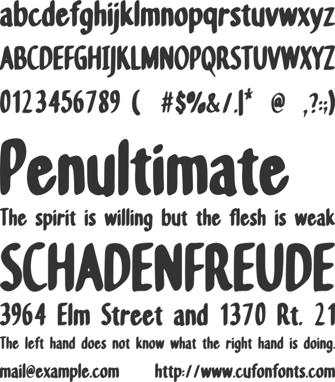 Orang Kayu font preview