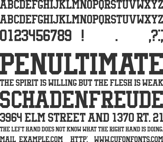 Catch font preview