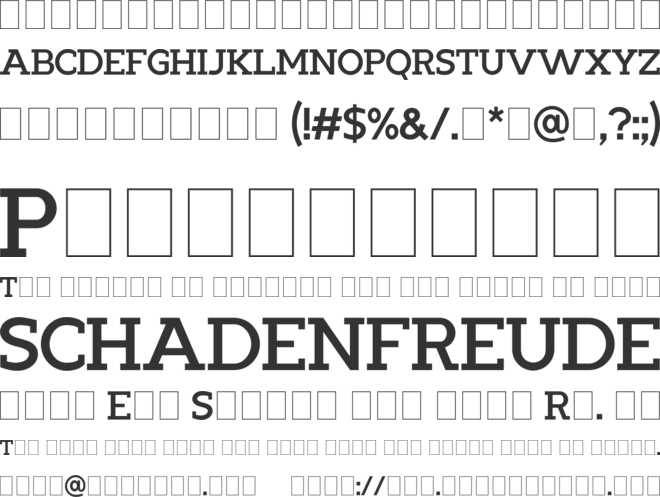 Doughty font preview