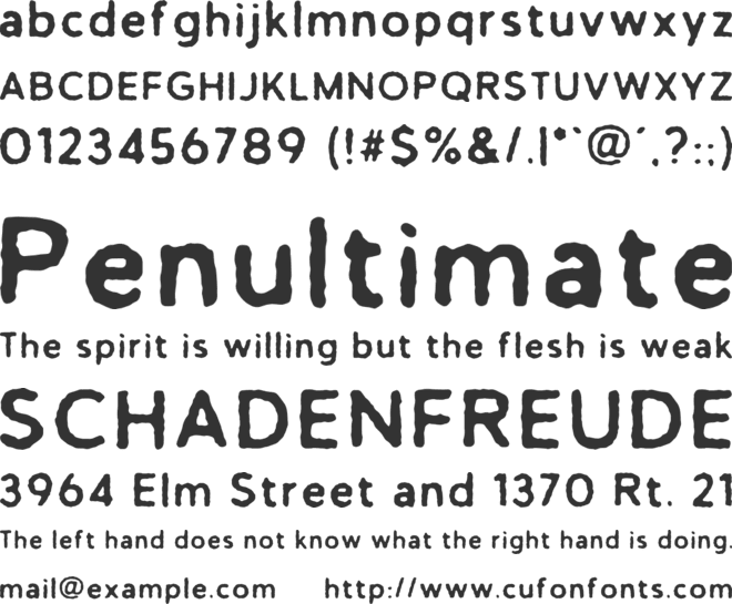 TC Antiquated Sans font preview