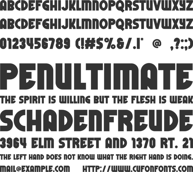 Gryzensa font preview