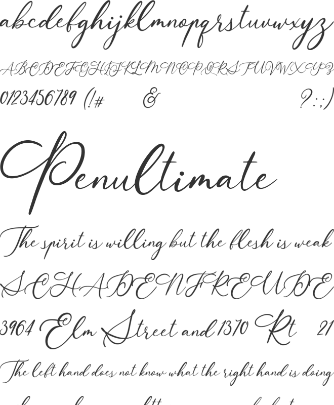 Aurelye font preview