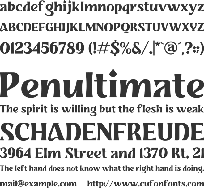 SS Diamond font preview