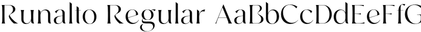 Runalto Regular font