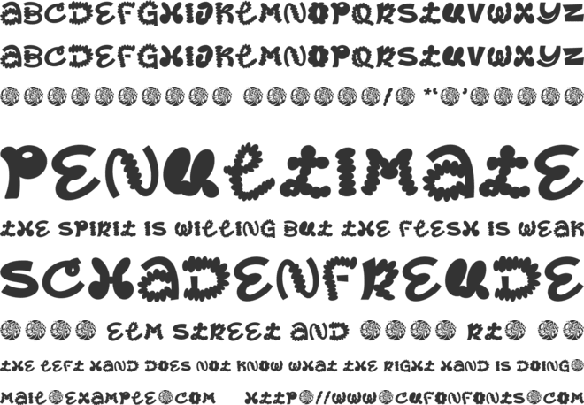 Groovy Fusion font preview