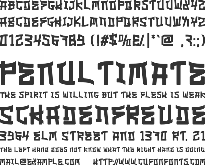 Figtoen font preview