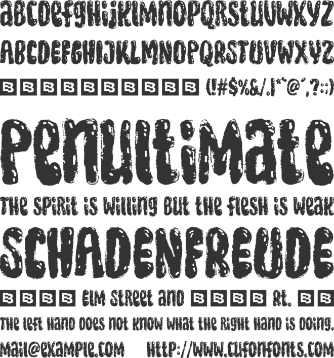 Flush Brush Trial font preview