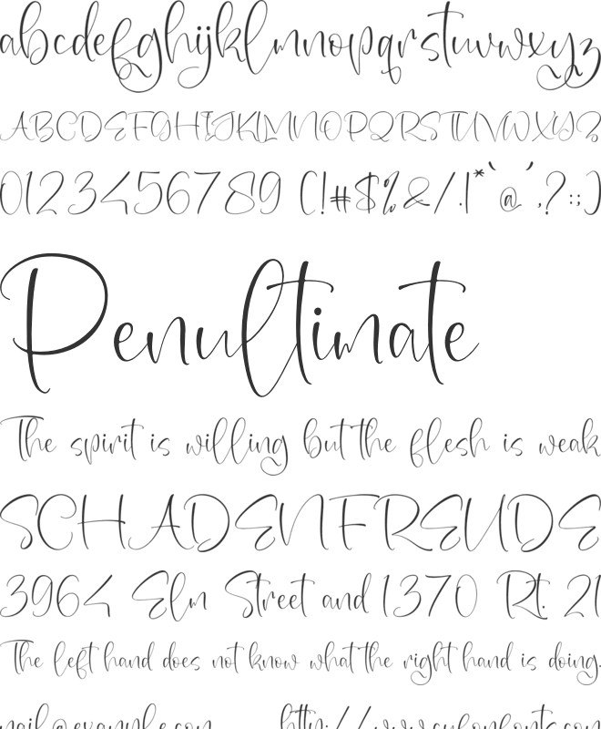 Sparkle Perfection font preview