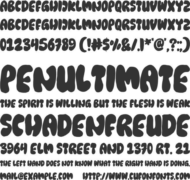 MELOK ADUS font preview