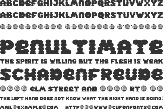 GF Eggsy font preview