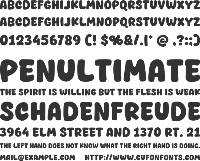 Cream Beige font preview