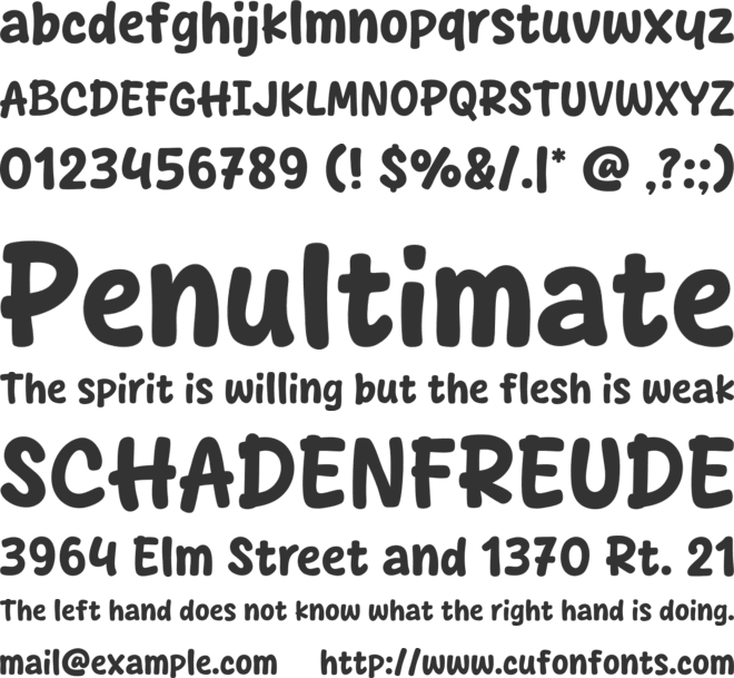 Happy Beige font preview