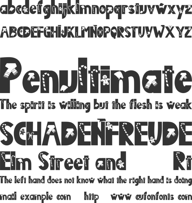 Christmas Fabulous font preview