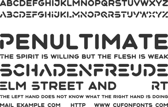 Noxlock font preview