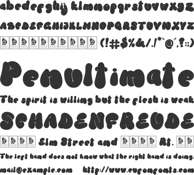 Woof Dawg font preview