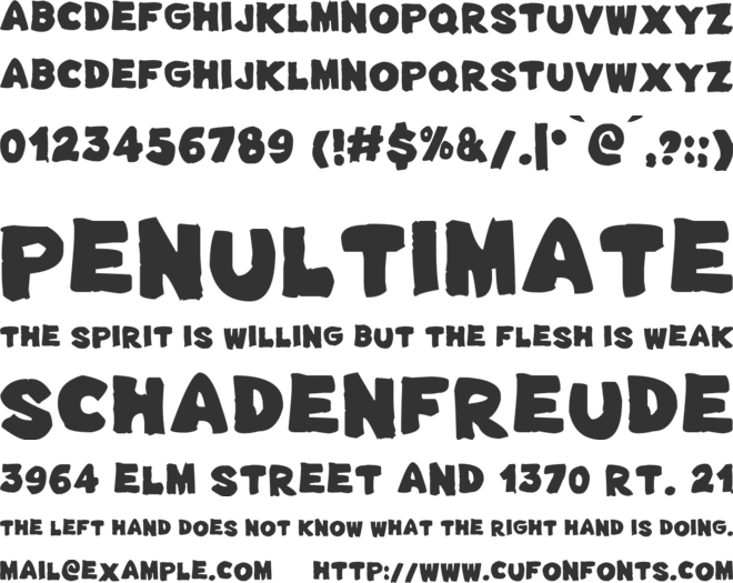 Free Cheese font preview