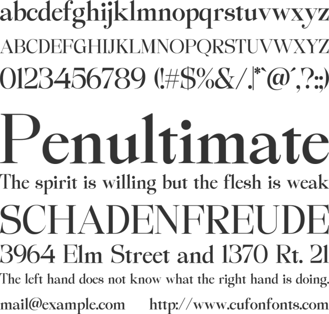 Likethat font preview