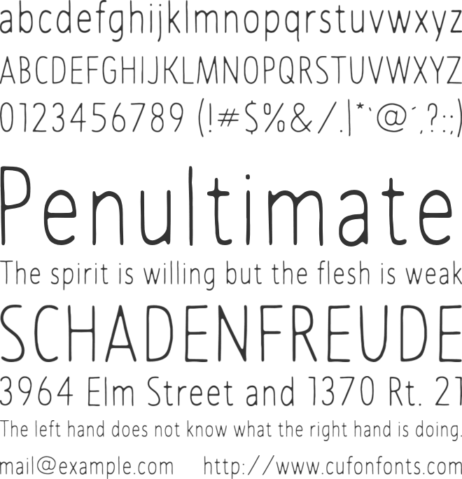 TC Jovial Sans Pro font preview