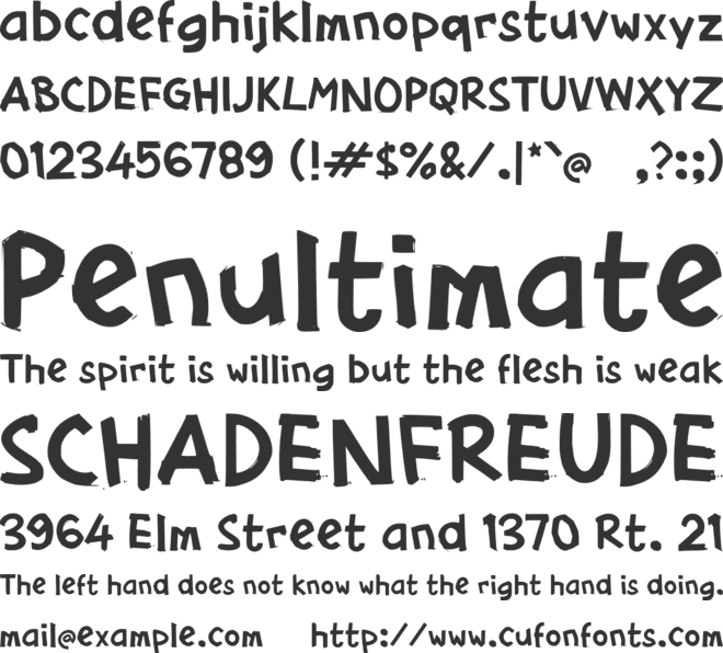 Paagii font preview