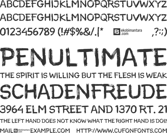 MISTER GOODY font preview