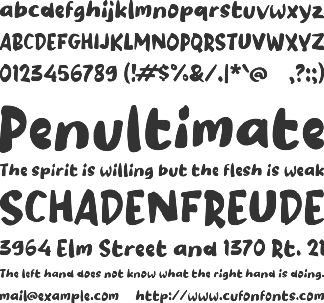 Paasenna font preview