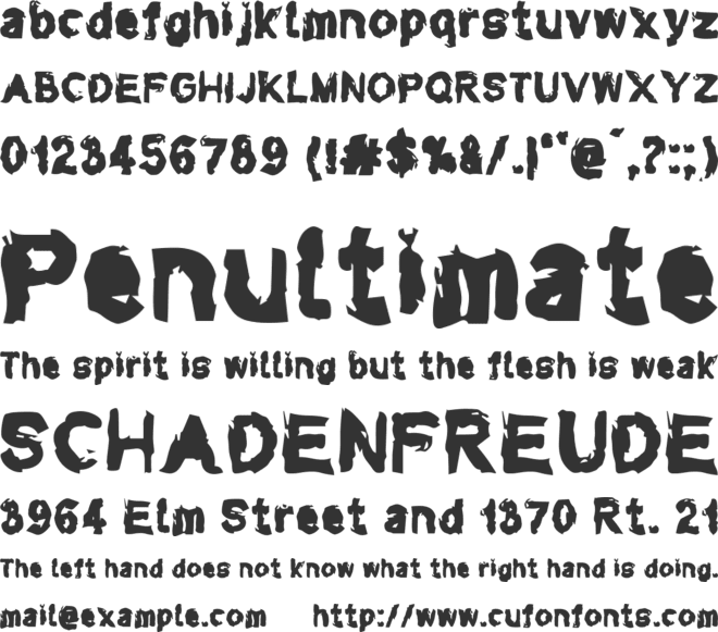 Typepunk font preview