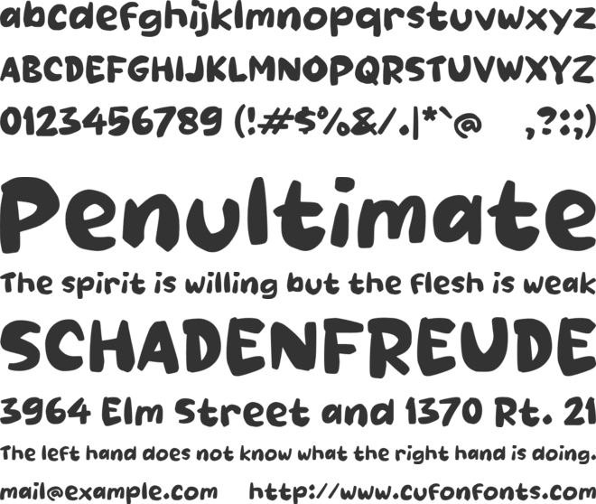 Paager font preview